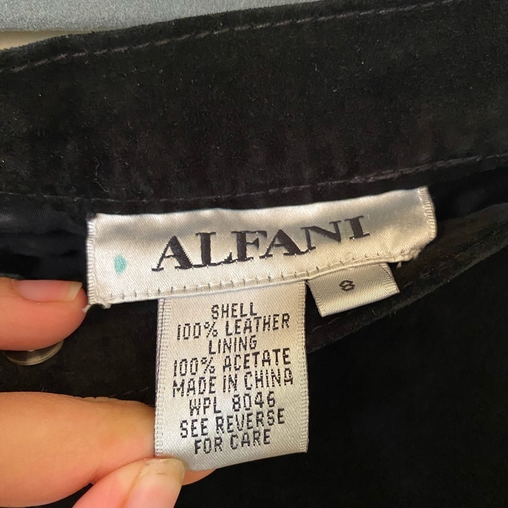 ALFANI WOMENS LEATHER VINTAGE PANTS SIZE 8 - Picture 6 of 8